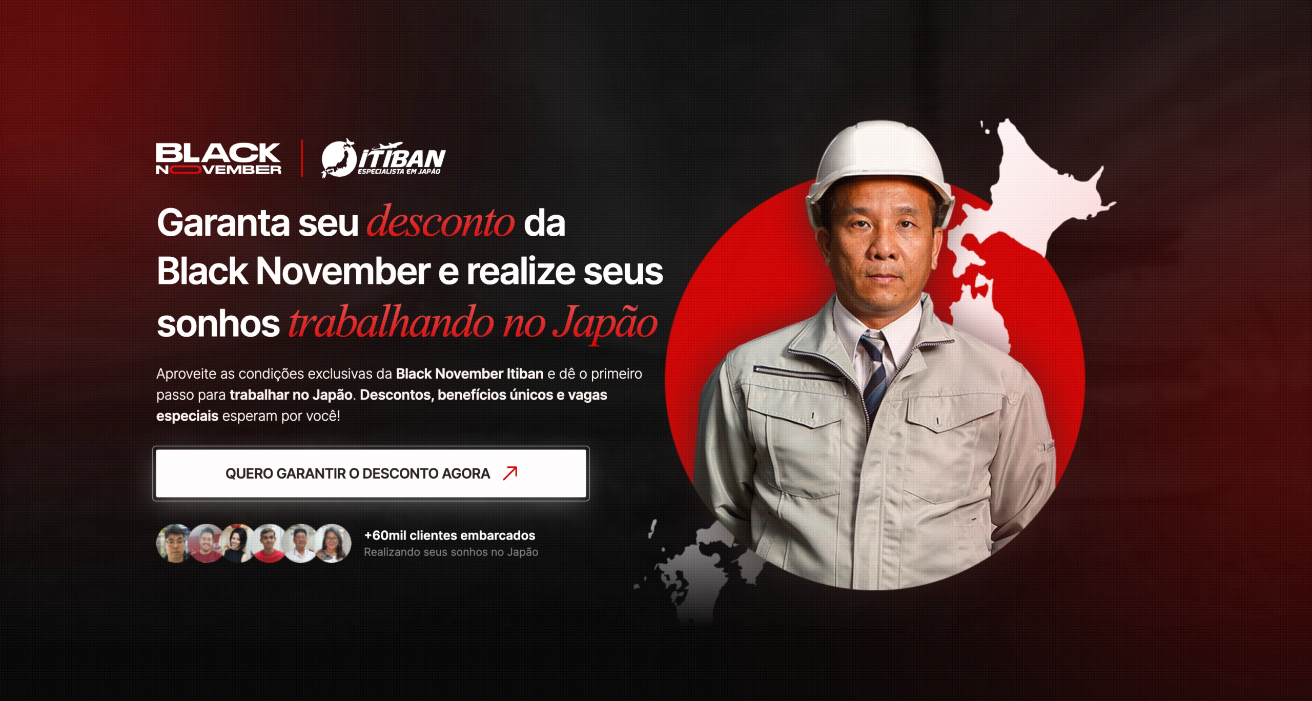 Landing Page – Black November – Itiban Empregos no Japão